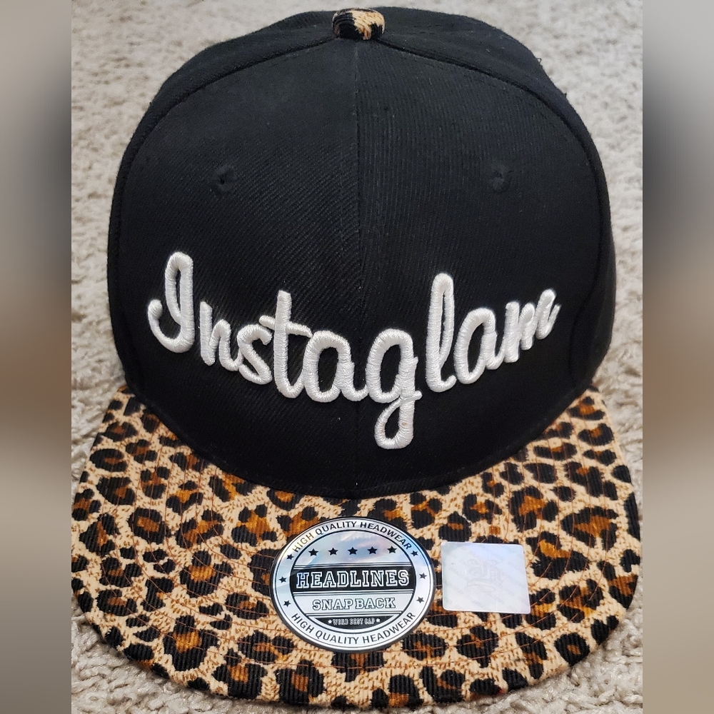 Instaglam Snap Back Cap Animal Print